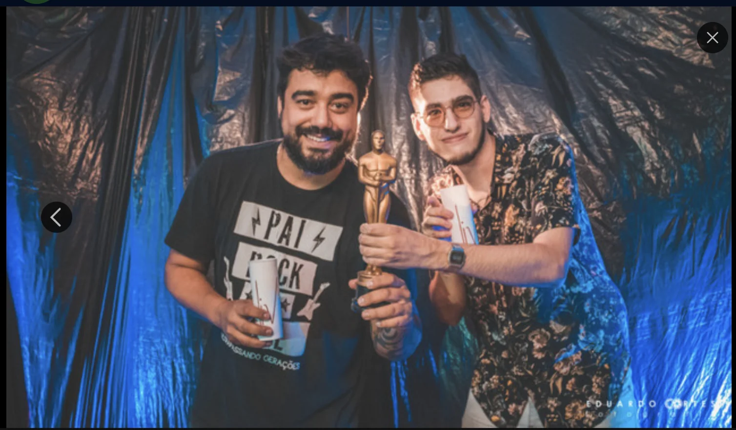Renilson and Everaldo Pio together in 2017, co-founders of A Casa 492